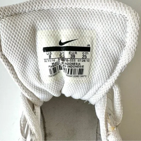 Nike Musique III Woman Sneakers White Leather Sneakers US 8 - Picture 3 of 11